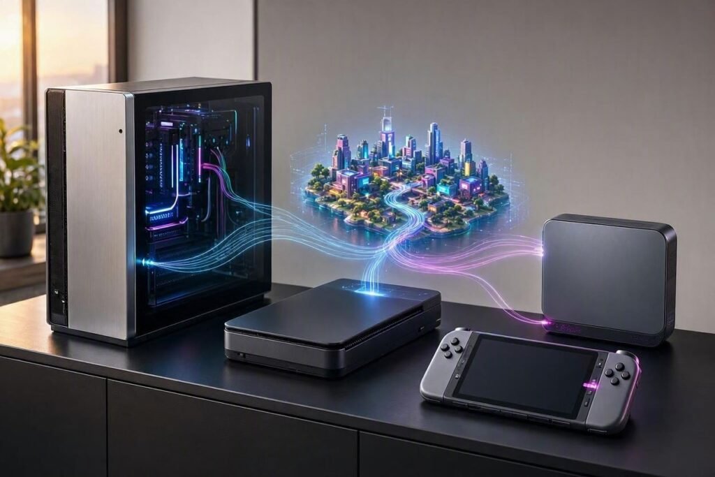 PC and console platforms connected for cross-platform co-op