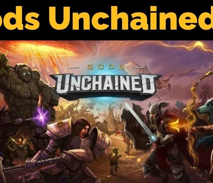 Gods Unchained review 2026 featuring its fantasy card game artwork and six god domains