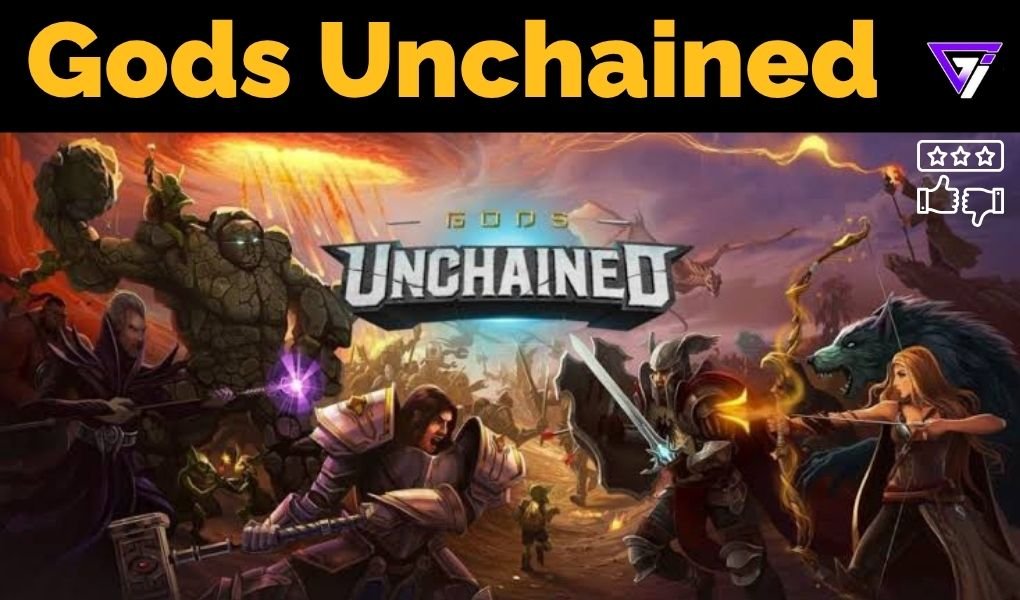 Gods Unchained review 2026 featuring its fantasy card game artwork and six god domains