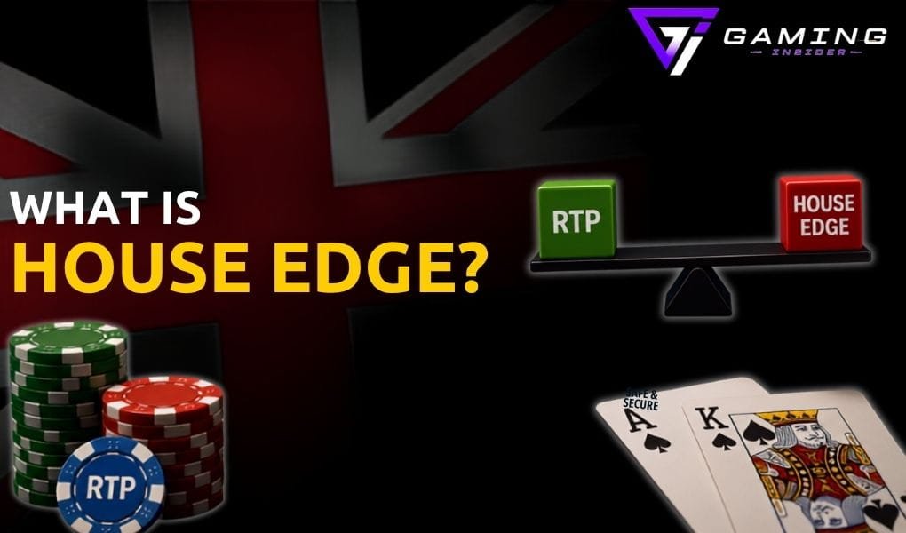 House edge explained with RTP, casino chips, roulette and playing cards